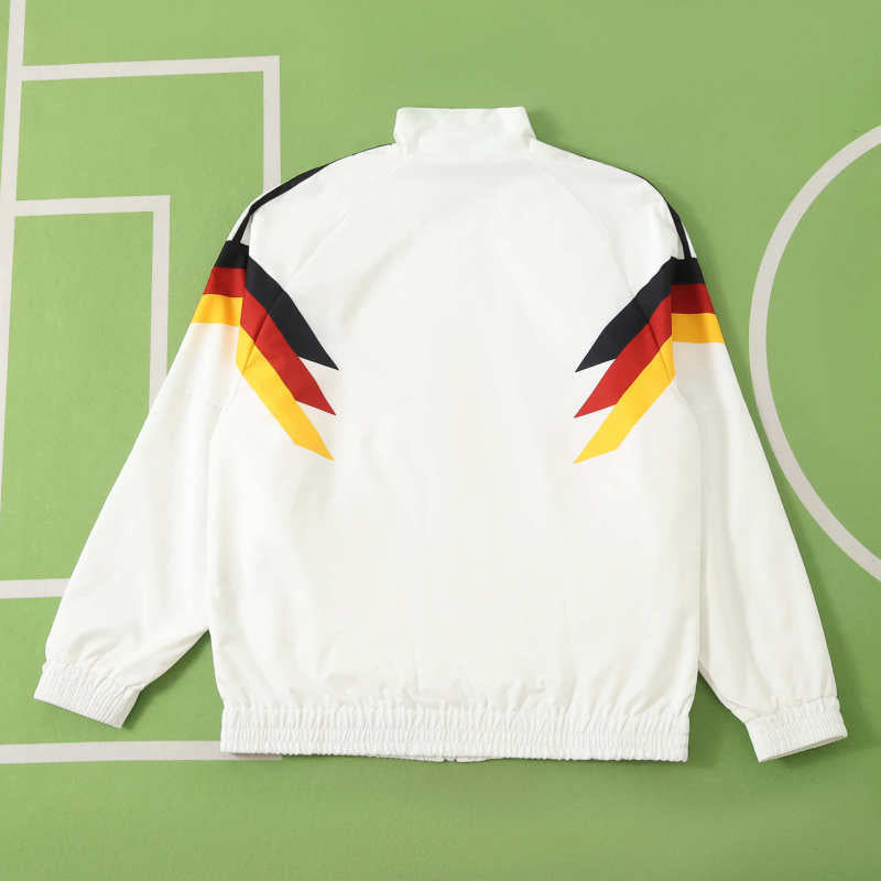 Germany Deutschland 1990 Retro Windbreaker Jersey