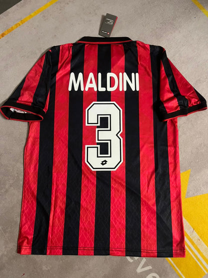 Paolo Maldini AC Milan 1994/1995 Retro Football Jersey Kit