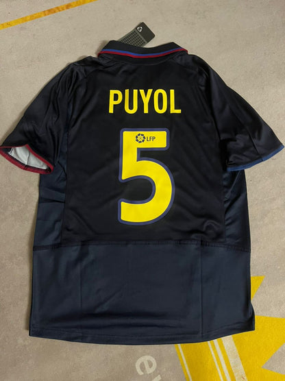 Carles Puyol Barcelona Retro 2002 2003 Season Retro Football Jersey