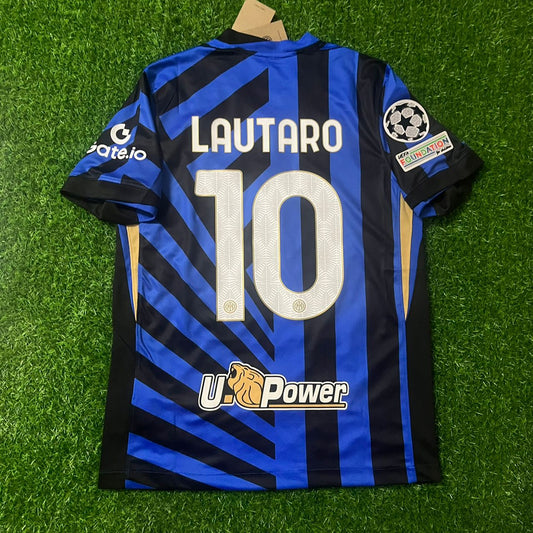 Inter Lautaro Martinez 2025 Champions League Short Sleeve Jersey Soccer Kit