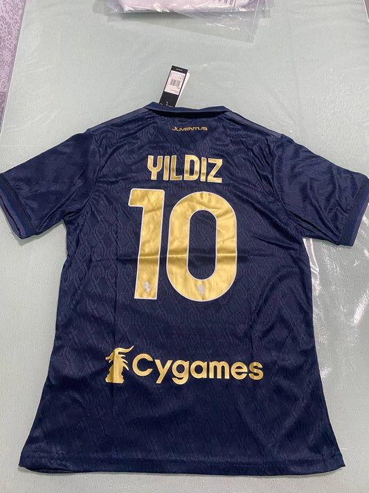 Juventus Kenan Yildiz 2025 Short Sleeve Away Jersey Soccer Kit