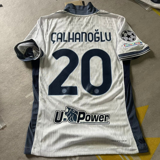 Inter Hakan Calhanglu 2025 Champions League Short Sleeve Jersey Soccer Kit