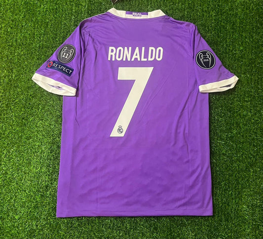 Real Cristiano Ronaldo Madrid CL Final Jersey Trikot Soccer Kit
