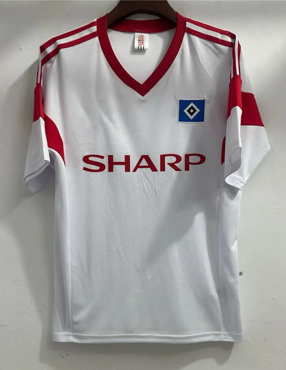 HSV 1988 Weißes Heimtrikot Fußball Hamburger Retro Heimtrikot