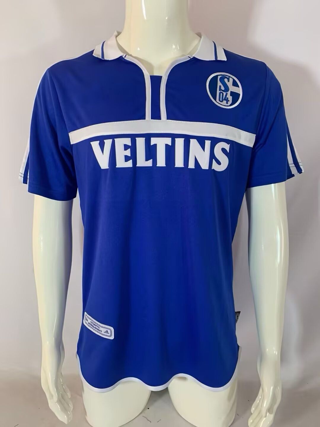 Schalke 04 Retro Heimtrikot 2000/02 Retro Blau Fußball