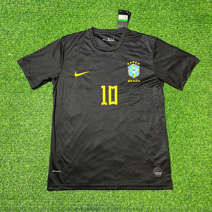 Rivaldo Brazil Black Retro Football Jersey Collection
