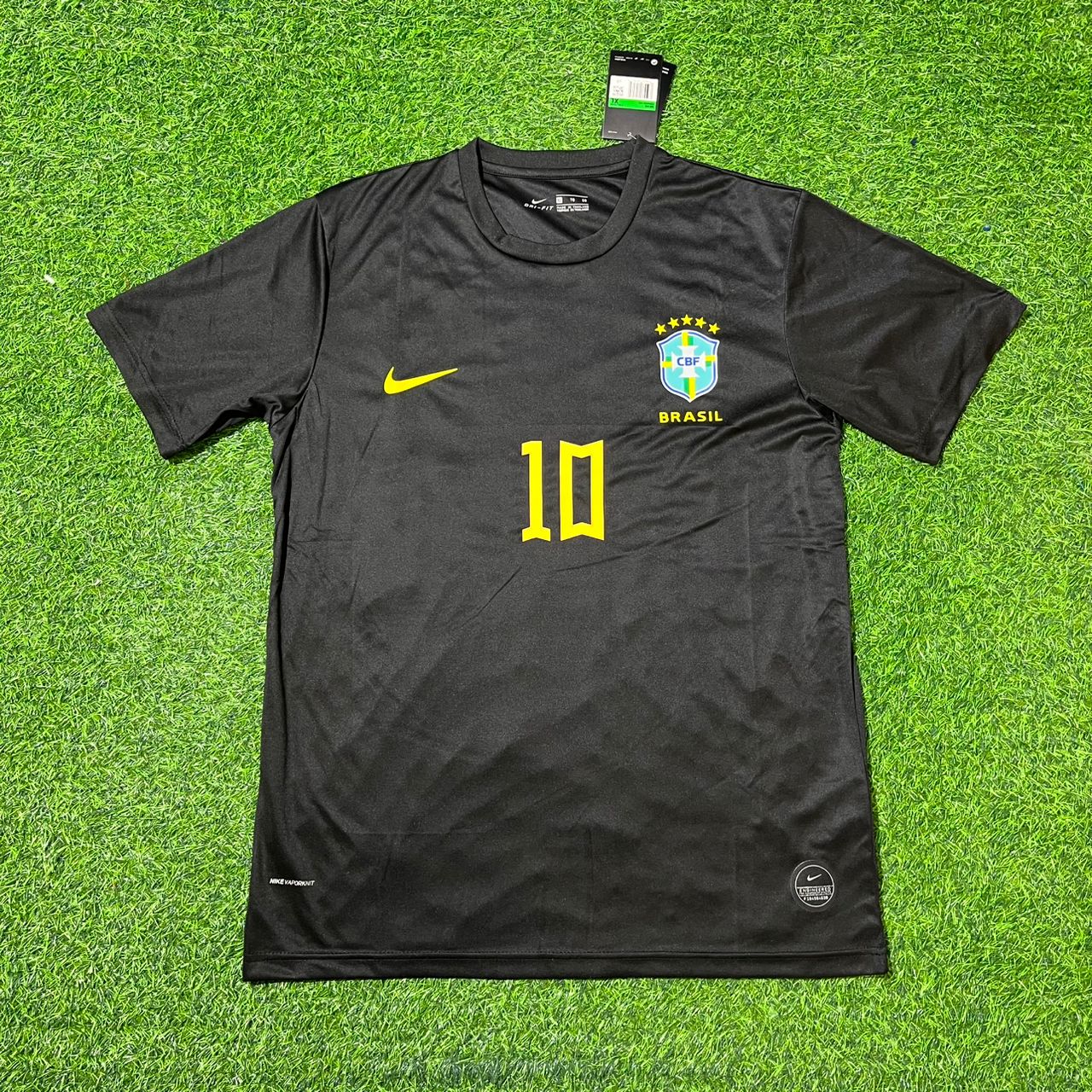 Ronaldinho Brazil Black Retro Football Jersey Collection