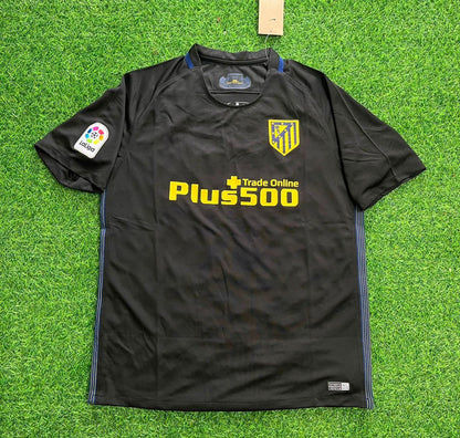 Atletico Madrid 2016/17 Black Away Retro Football Jersey Kit