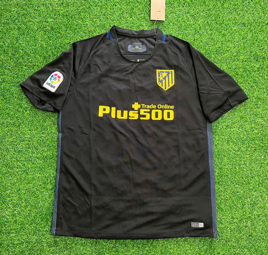 Atletico Madrid 2016/17 Black Away Retro Football Jersey Kit