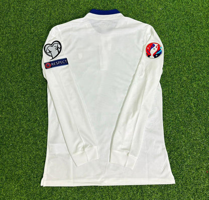 Portugal EURO 2016 White Long Sleeve Retro Football Jersey Kit