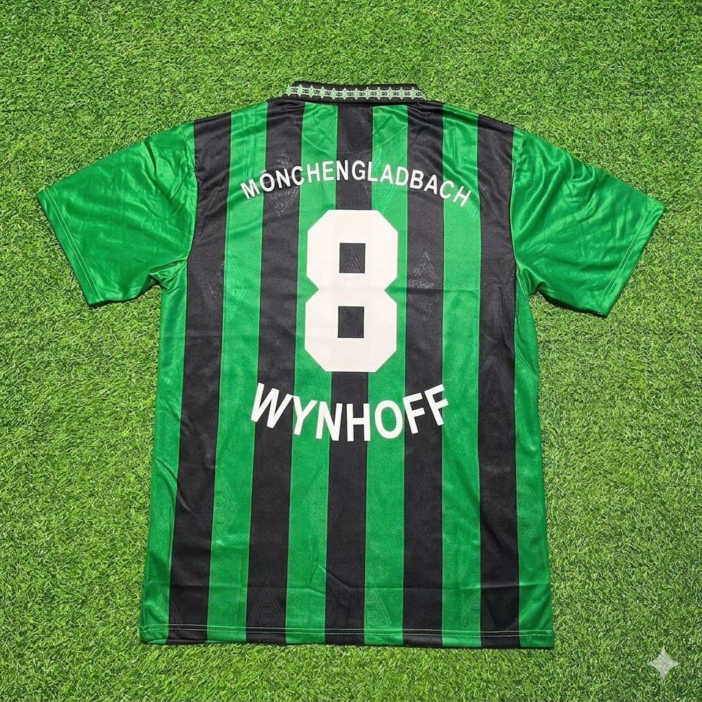 Peter Wynhoff #8 Borussia Mönchengladbach 1995 1996 Retro Football Jersey