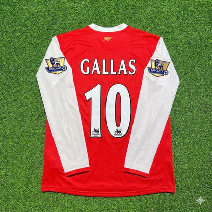 William Gallas #10 Arsenal 2006 2007 Home Long Sleeve Retro Football Jersey