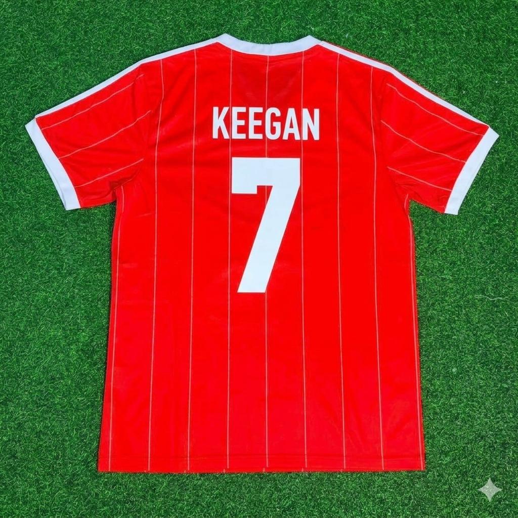 Kevin Keegan Hamburger SV Red Retro Fußballtrikot Jersey