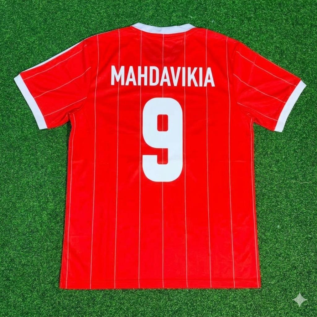 Mehdi Mahdavikia Hamburger SV Red Retro Fußballtrikot Jersey