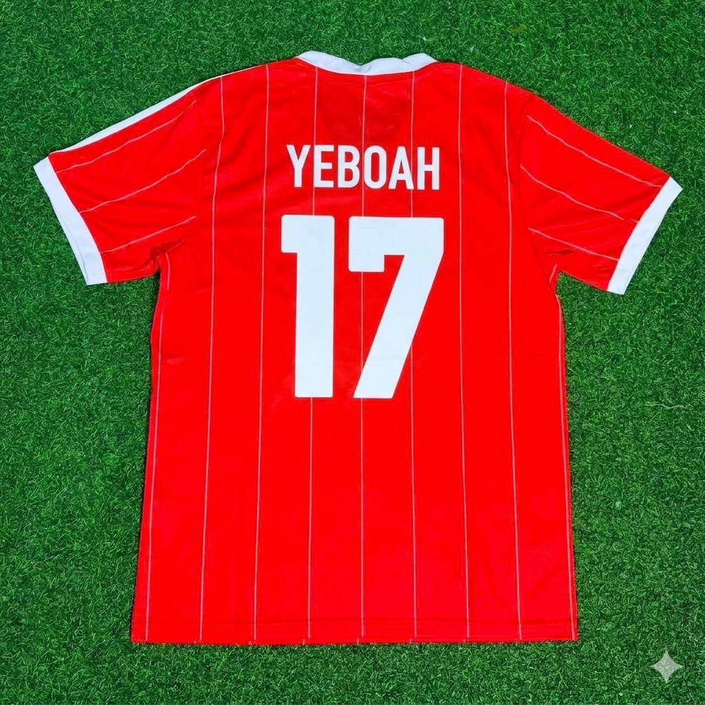 Tony Yeboah Hamburger SV Red Retro Fußballtrikot Jersey