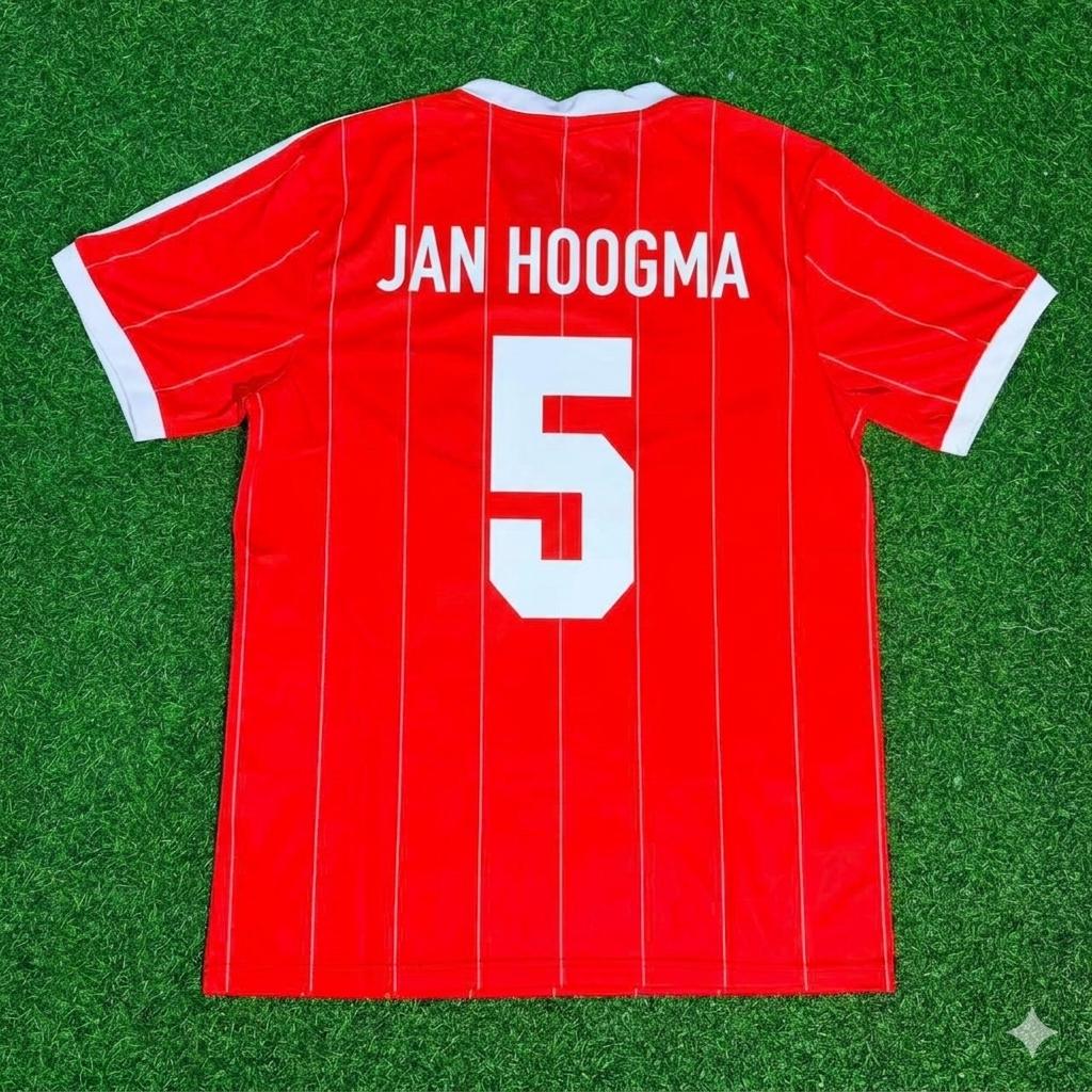 Nico-Jan Hoogma Hamburger SV Red Retro Fußballtrikot Jersey