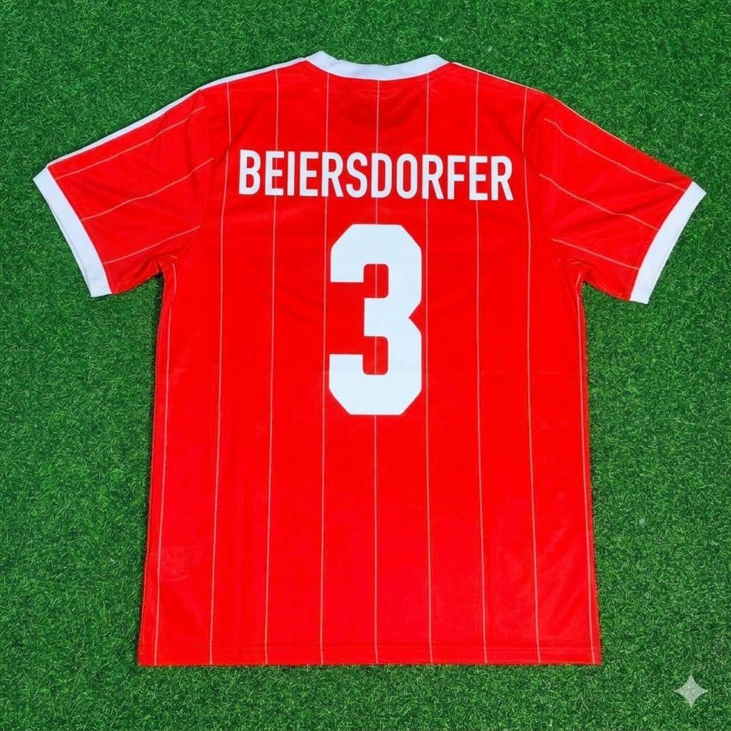 Dietmar Beiersdorfer Hamburger SV Red Retro Fußballtrikot Jersey