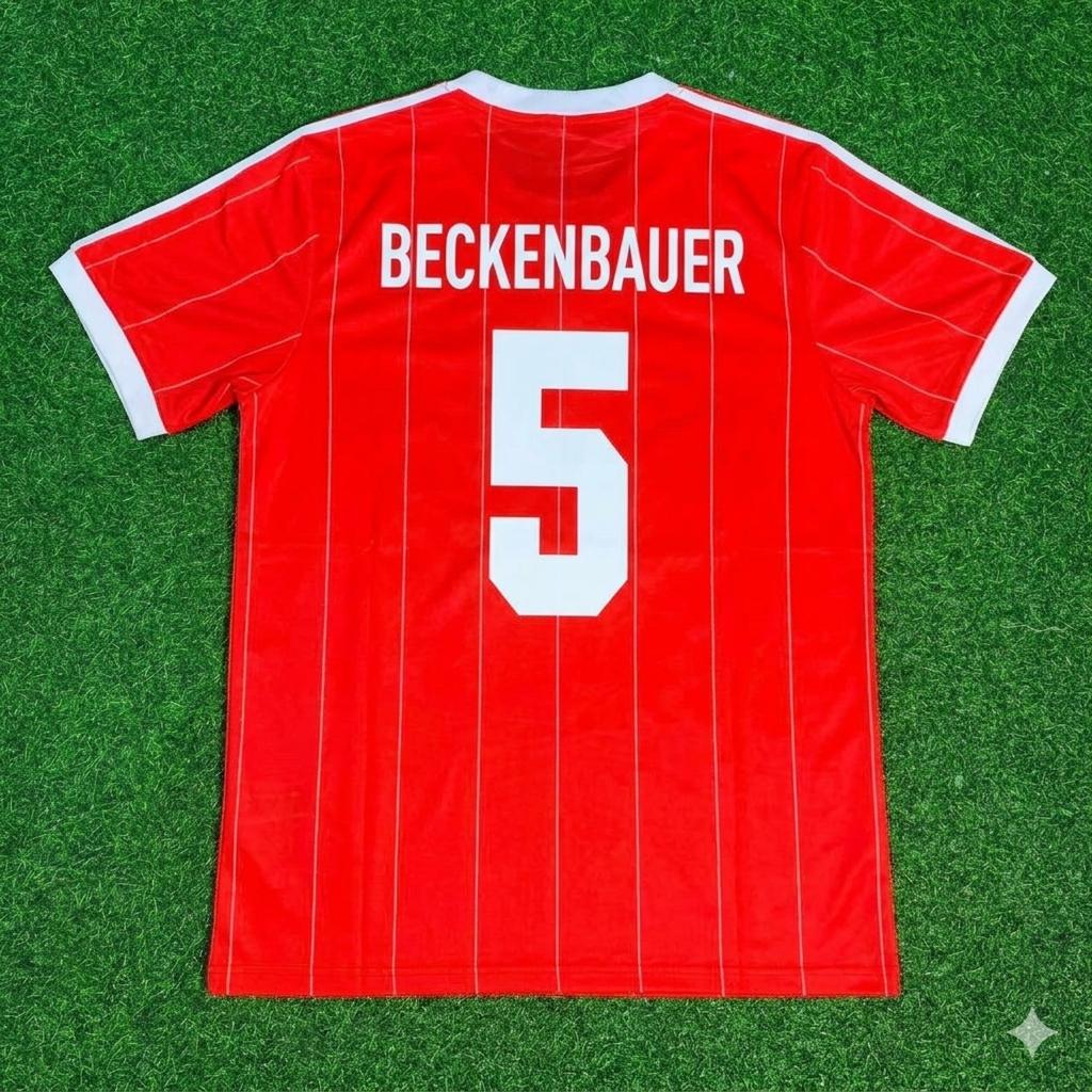 Franz Beckenbauer Hamburger SV Red Retro Fußballtrikot Jersey