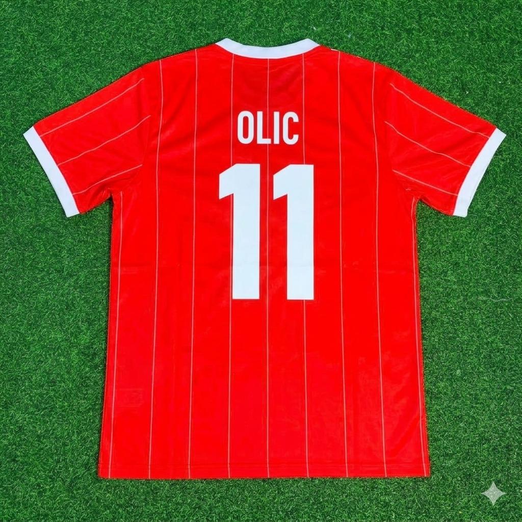 Ivica Olic Hamburger SV Red Retro Fußballtrikot Jersey