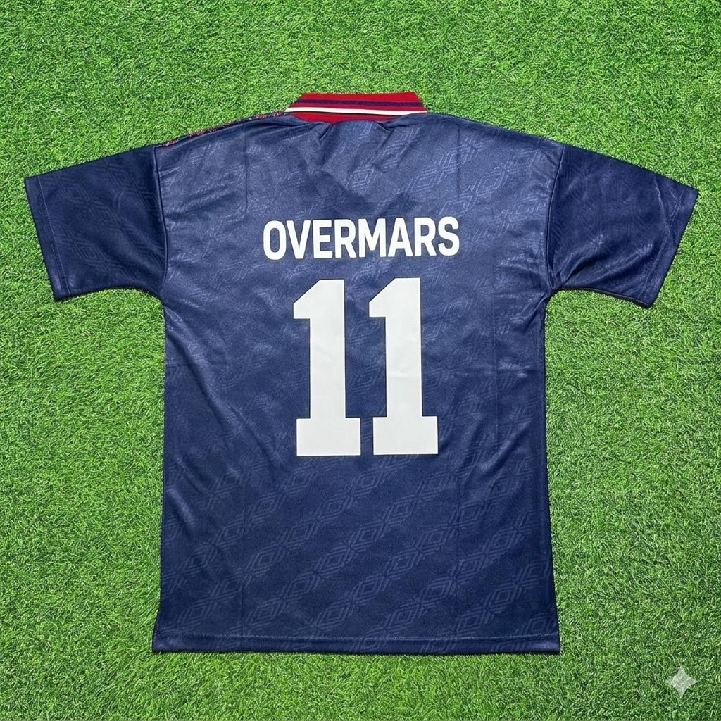 Marc Overmars #11 Ajax 1994 1995 Away Retro Football Jersey Kit