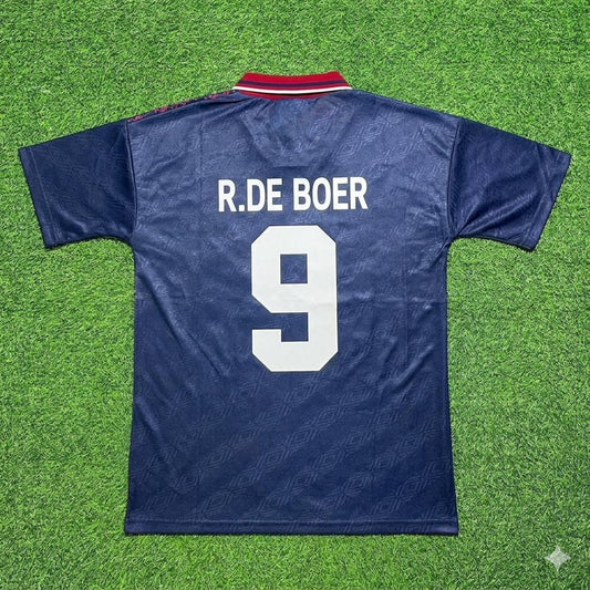 Ronald de Boer #9 Ajax 1994 1995 Away Retro Football Jersey Kit