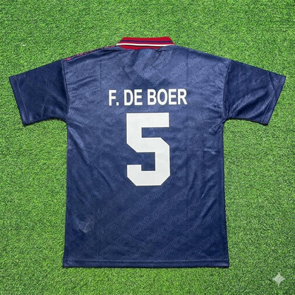 Frank de Boer #5 Ajax 1994 1995 Away Retro Football Jersey Kit