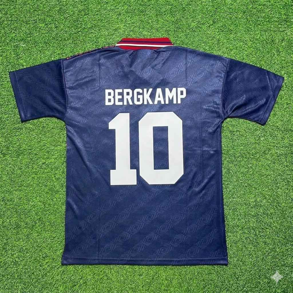 Dennis Bergkamp #10 Ajax Away Retro Football Jersey Kit