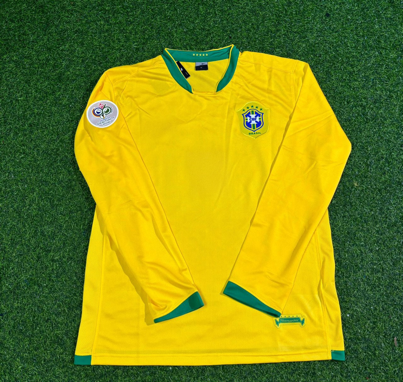 Brazil World Cup 2006 Long Sleeve Football Jersey