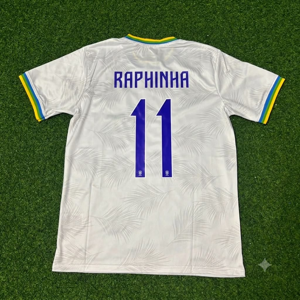 Raphinha Brazil 2026 White Football Jersey