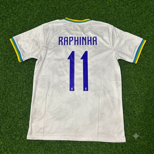 Raphinha Brazil 2026 White Football Jersey