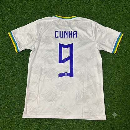 Matheus Cunha Brazil 2026 White Football Jersey