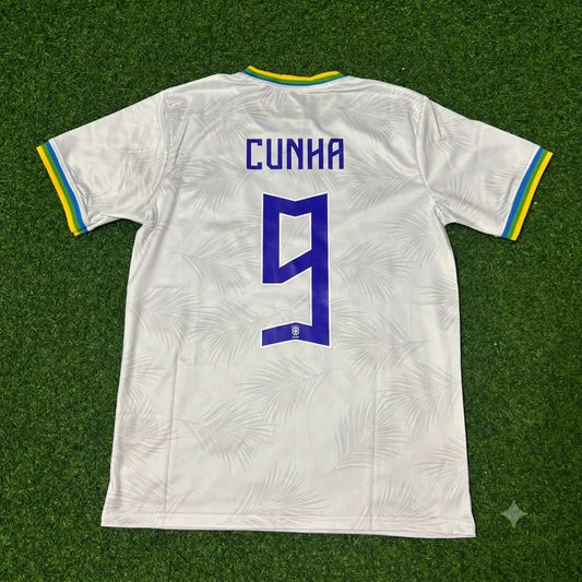 Matheus Cunha Brazil 2026 White Football Jersey