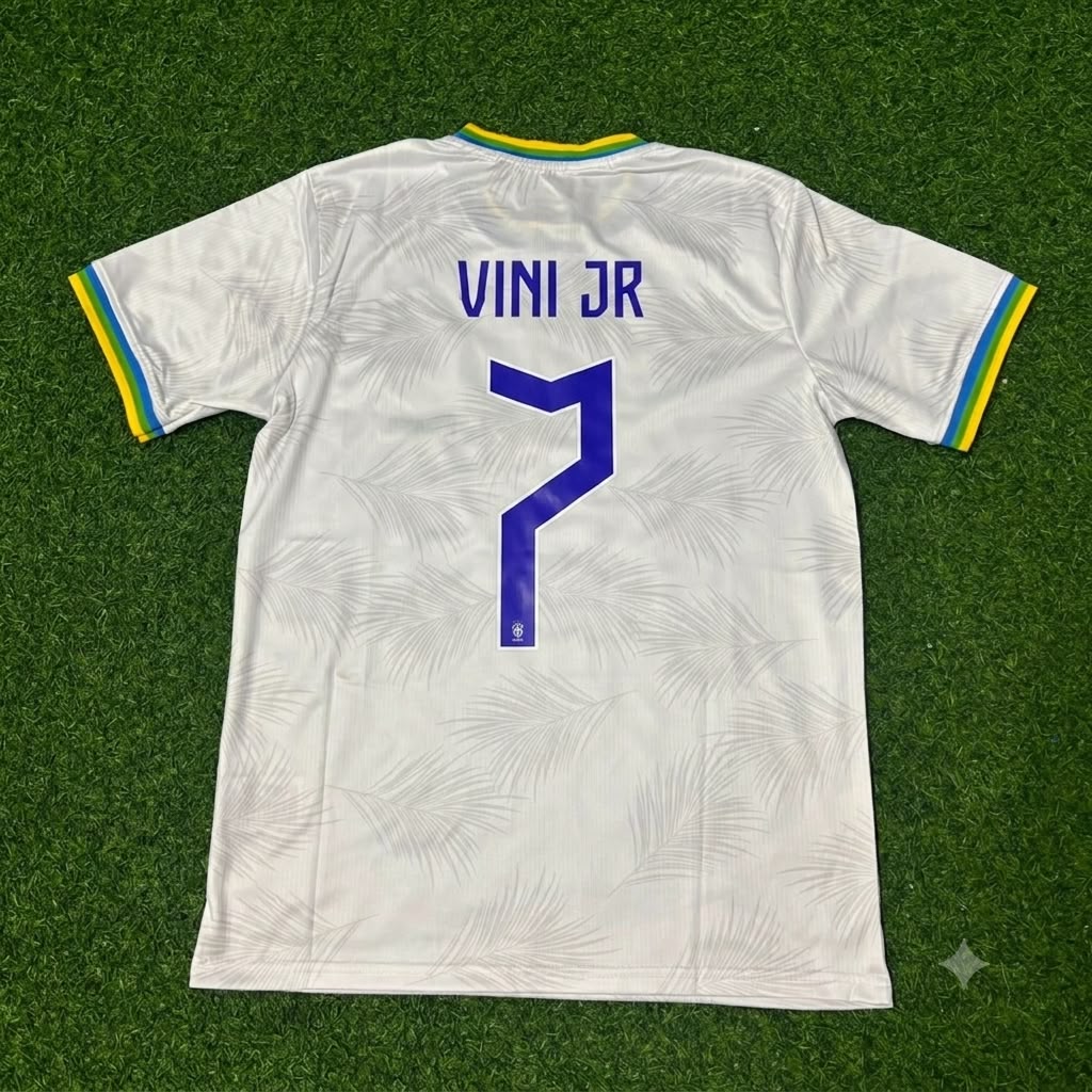 Vinicius Junior Brazil 2026 White Football Jersey