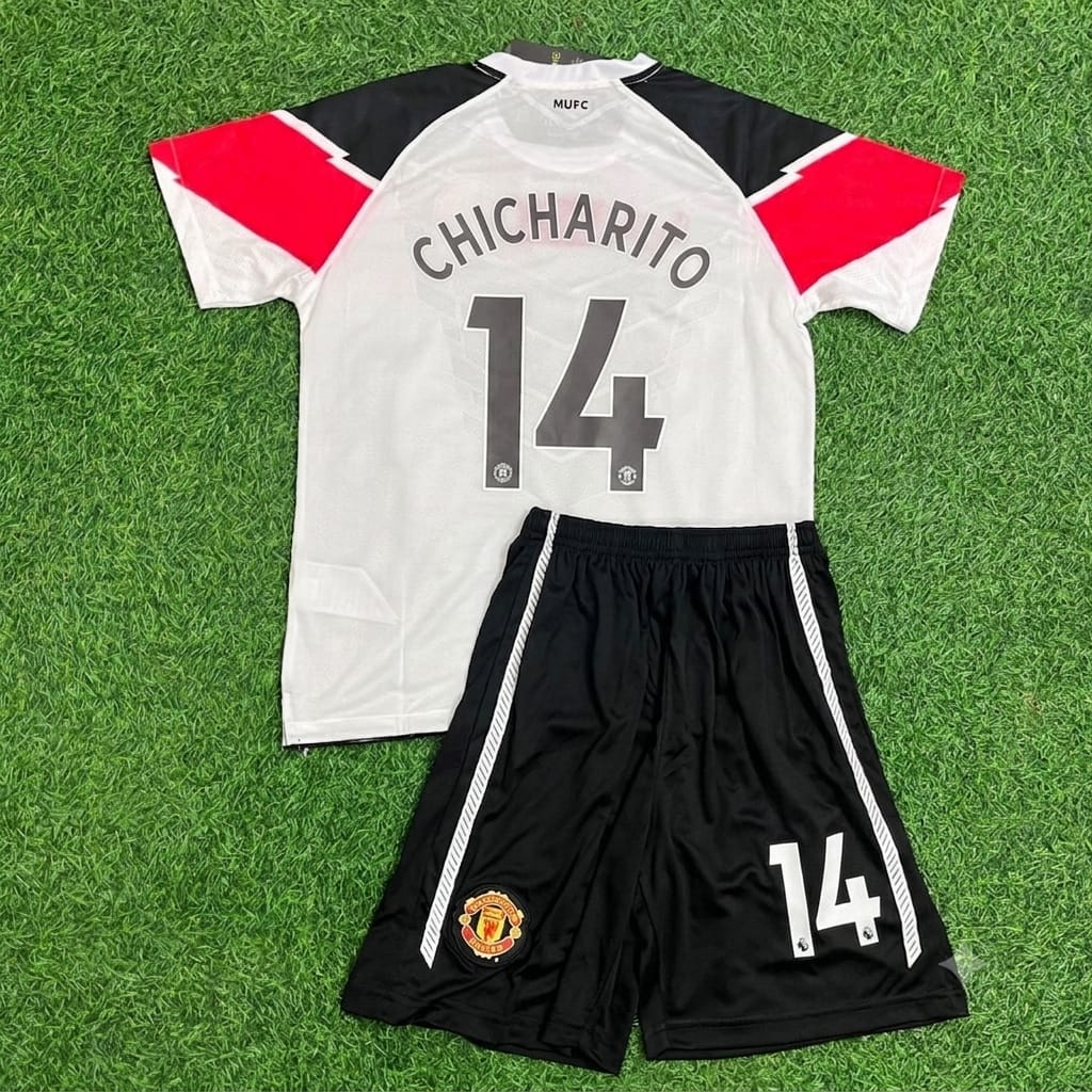 Chicharito Manchester United 2011 Champions League Final Kids Retro Football Jersey Collection
