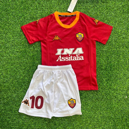 Francesco Totti Home 2002-03 Home Kinder – Kids Football Jersey