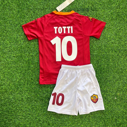 Francesco Totti Home 2002-03 Home Kinder – Kids Football Jersey