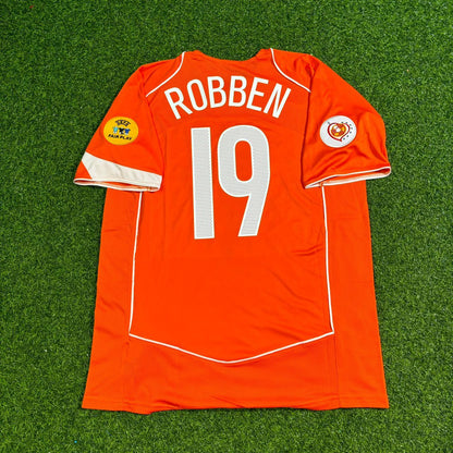 Arjen Robben Euro 2004 Home Retro Football Football Jersey