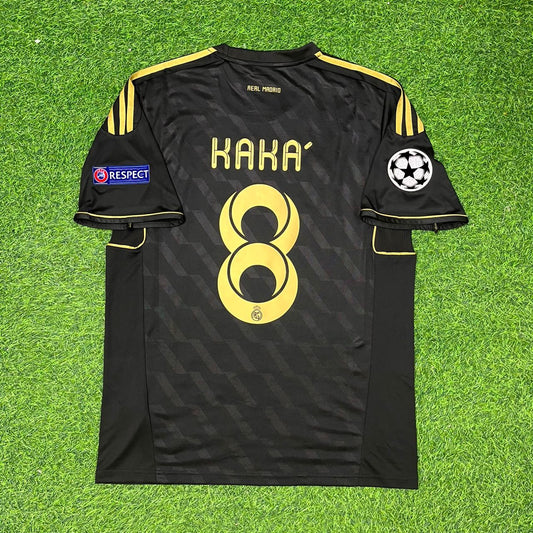 Kaka Leite 2011-12 Champions League Black Short Sleeve Football Jersey
