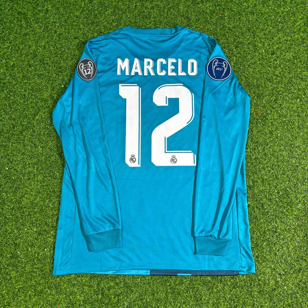 Marcelo 2017-18 Champions League Blue Long Sleeve Football Jersey