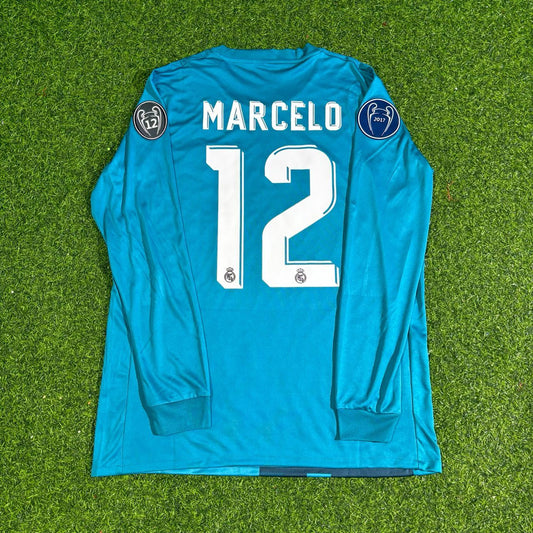 Marcelo 2017-18 Champions League Blue Long Sleeve Football Jersey