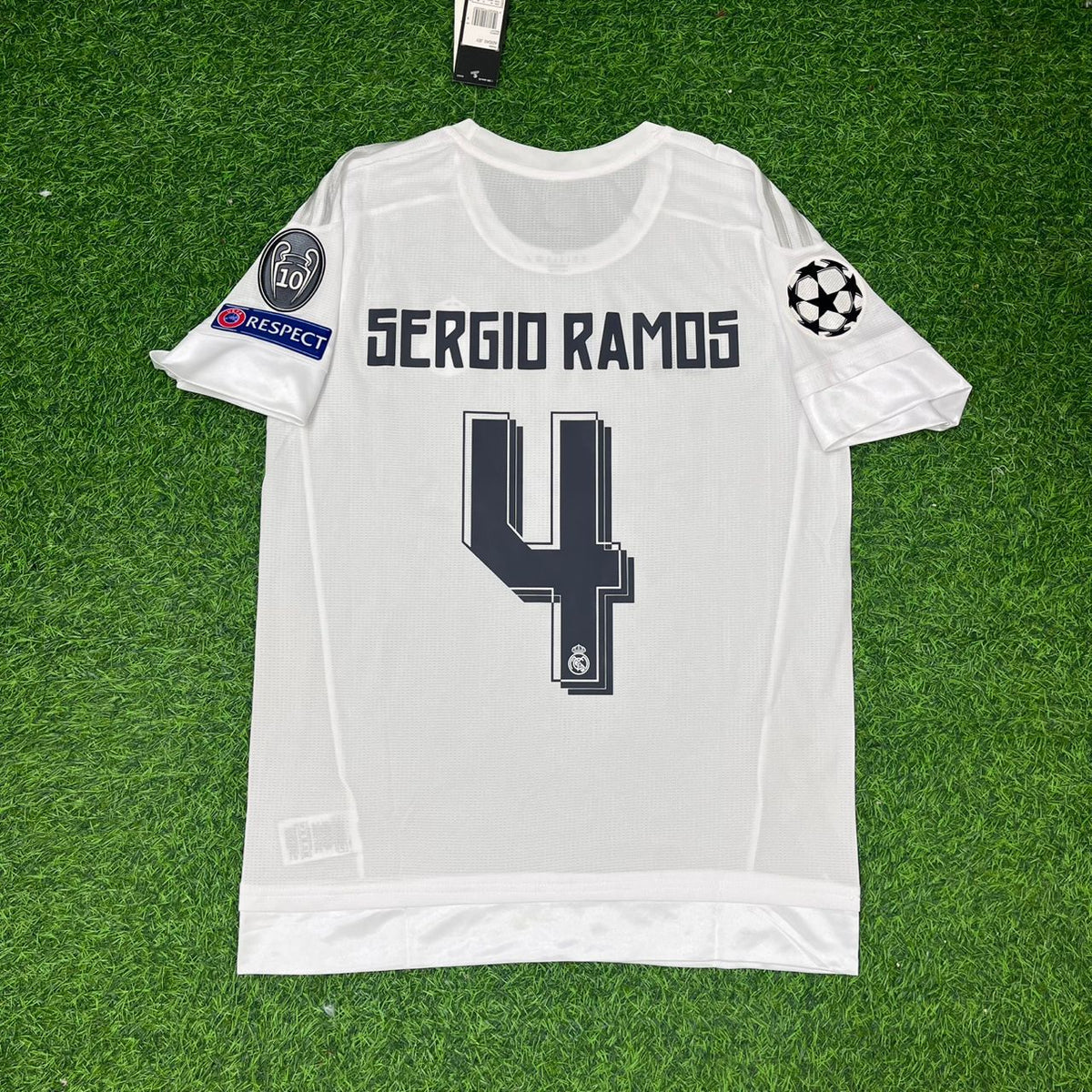 Sergio Ramos Home White 2016 Final Football Jersey