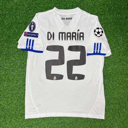 Angel Di Maria 22- Long Sleeve 2010-2011 Retro Football Jersey