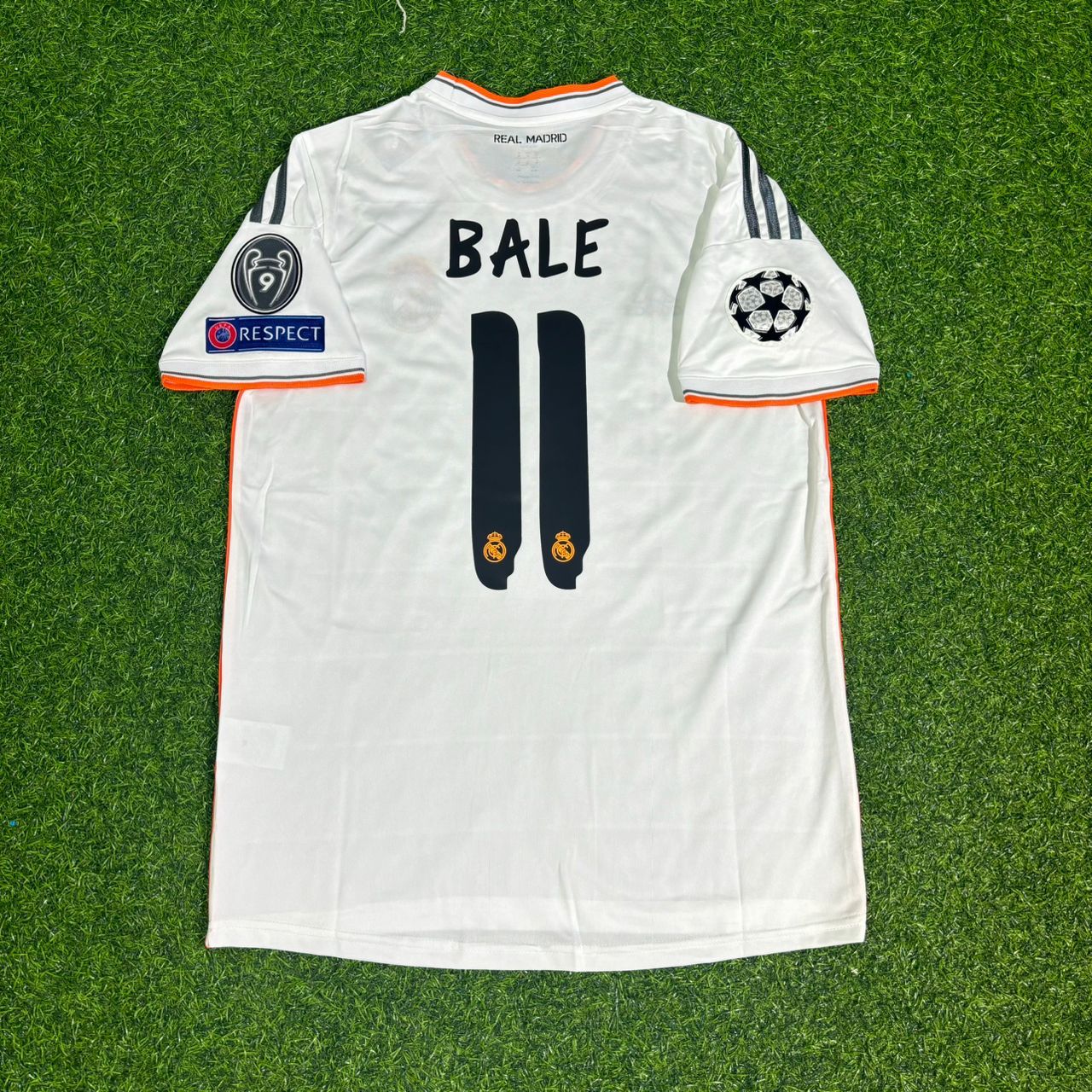 Gareth Bale 11- 2014 FINAL Home White Football Jersey