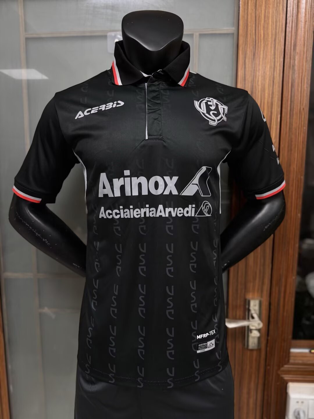 Cremonese 2025/26 Black Football Jersey Kit