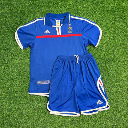 France EURO 2000 Lilian Thuram 15- 2002 Retro Kids Football Jersey