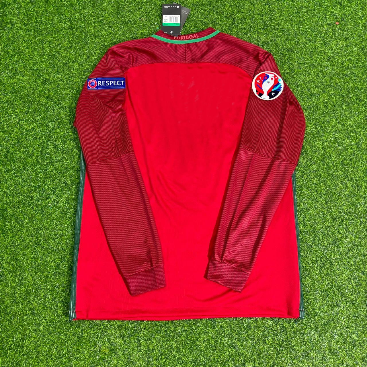 Portugal EURO 2016 Final Long Sleeve Retro Football Jersey Kit