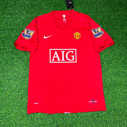 Paul Scholes Manchester United 2007 2008 EPL Retro Red Football Jersey