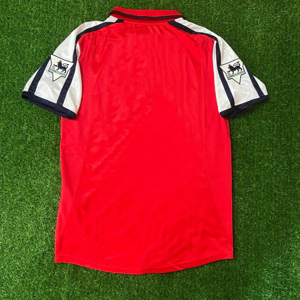 Arsenal 1999-2002 Red White Retro Football Jersey