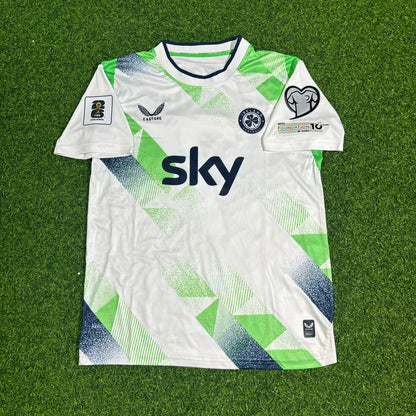 Troy Parrott #7 Ireland Kids 2026 Home Green White Football Jersey Kit