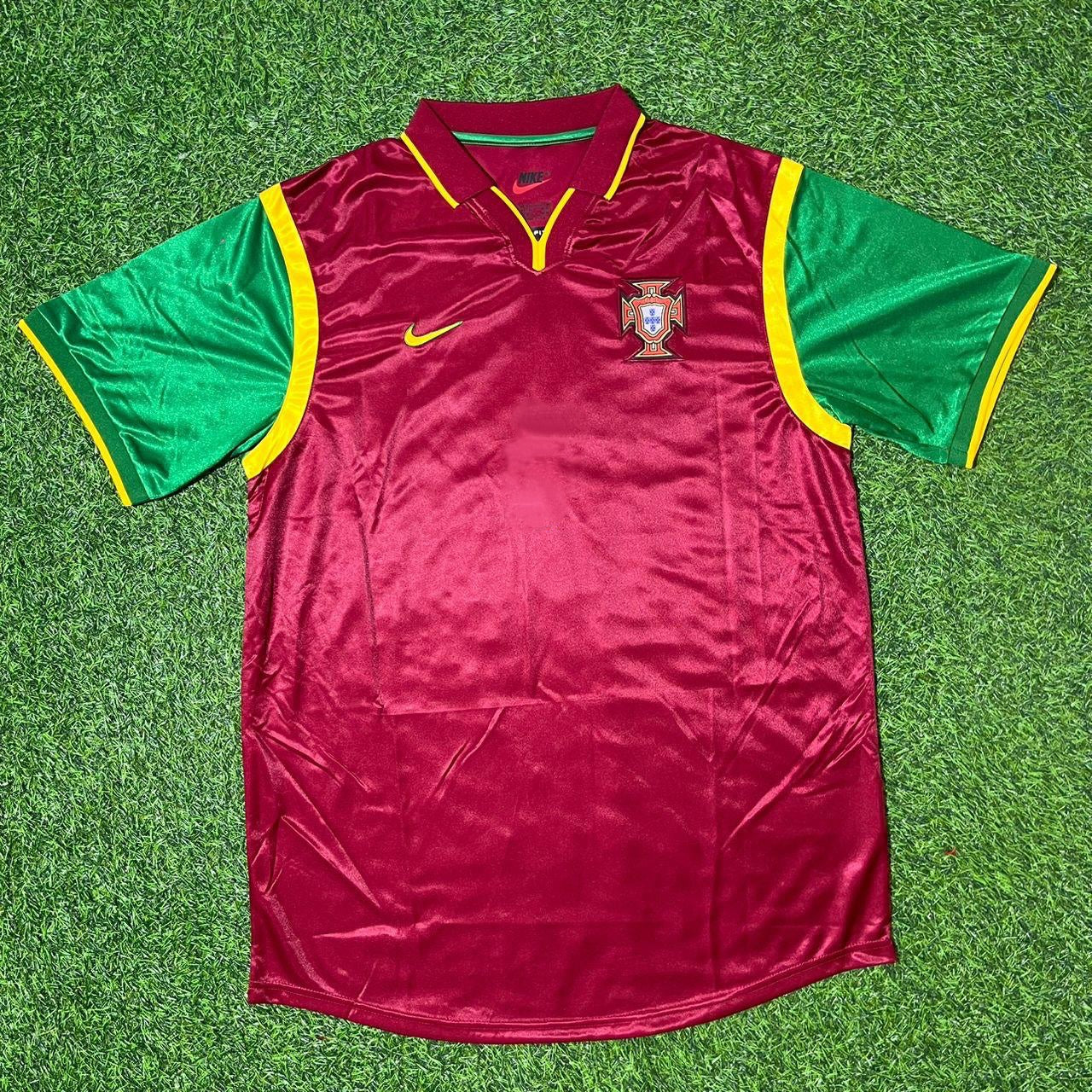 Portugal World Cup 1998 Pauleta #18 Retro Football Jersey